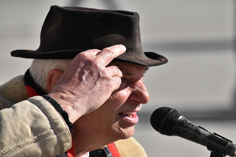 Elder grandfather musician