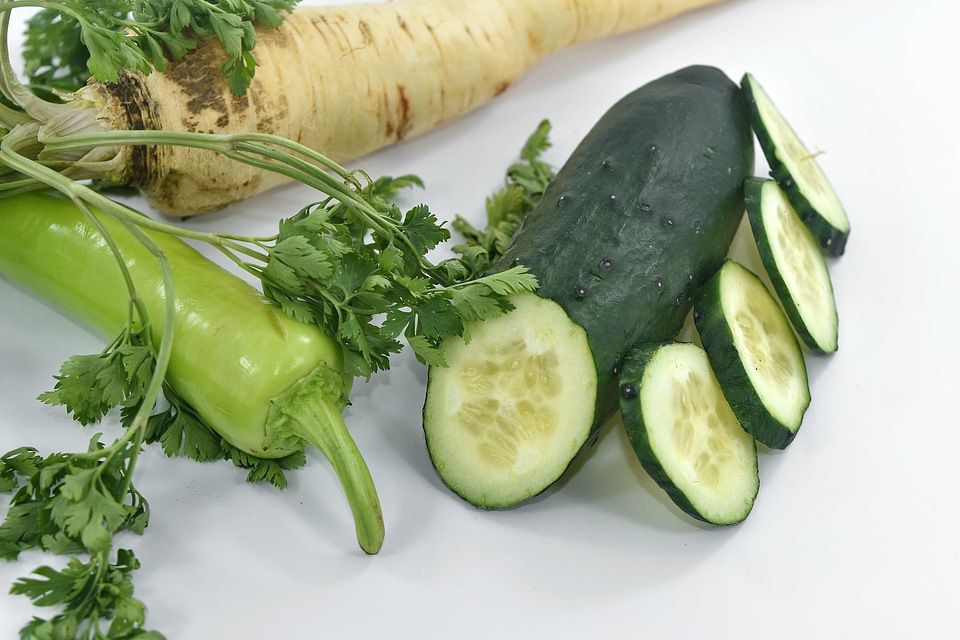 Celery chili cucumber