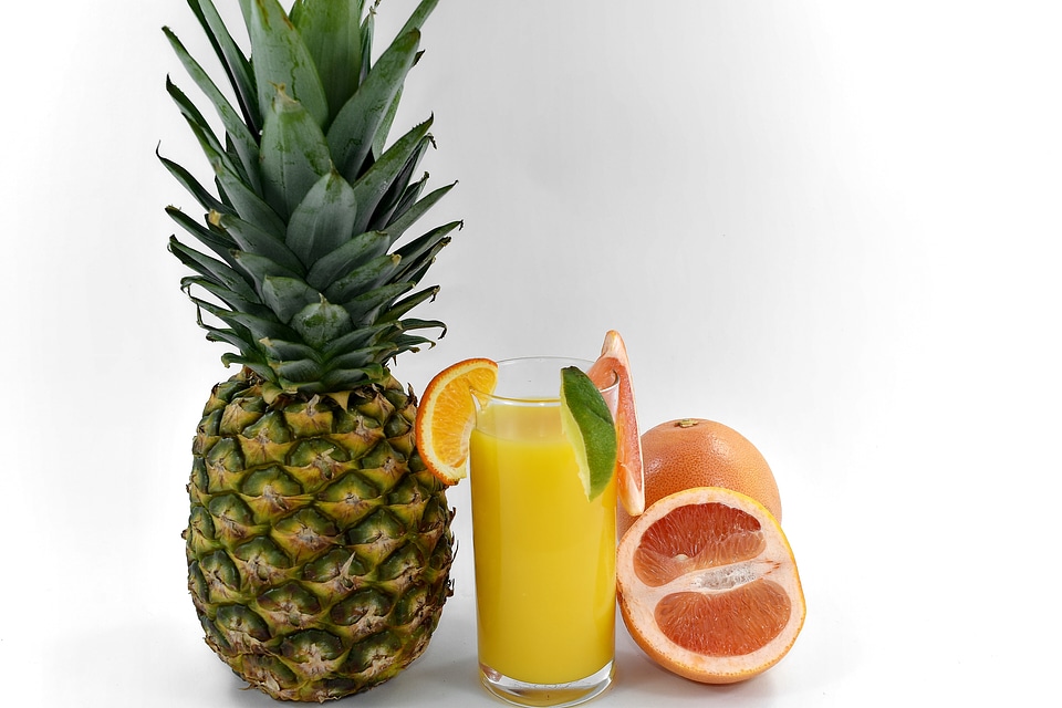 Drink fruit cocktail grapefruit
