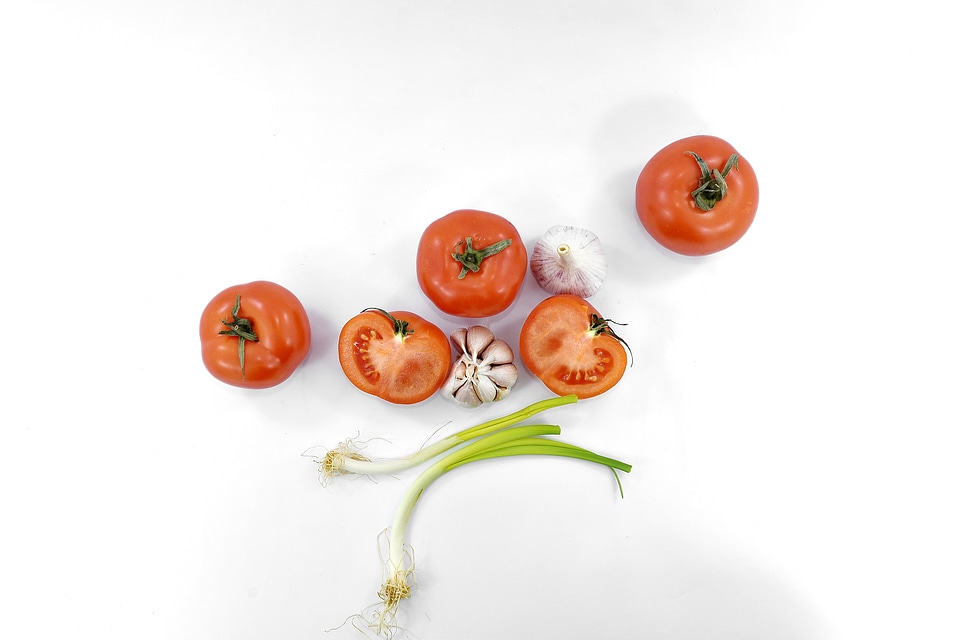 Chives leek slices