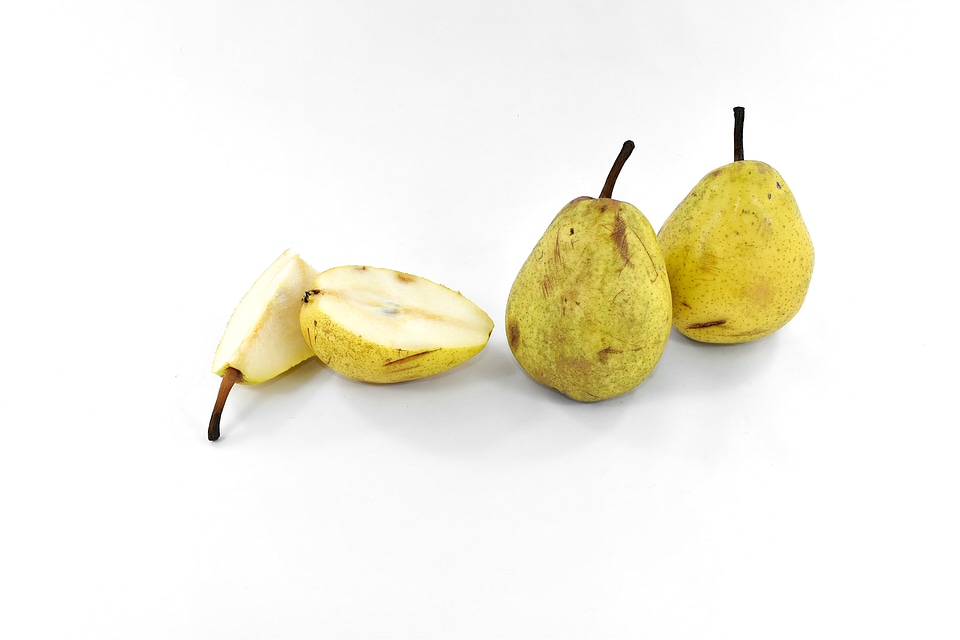 Half organic pears