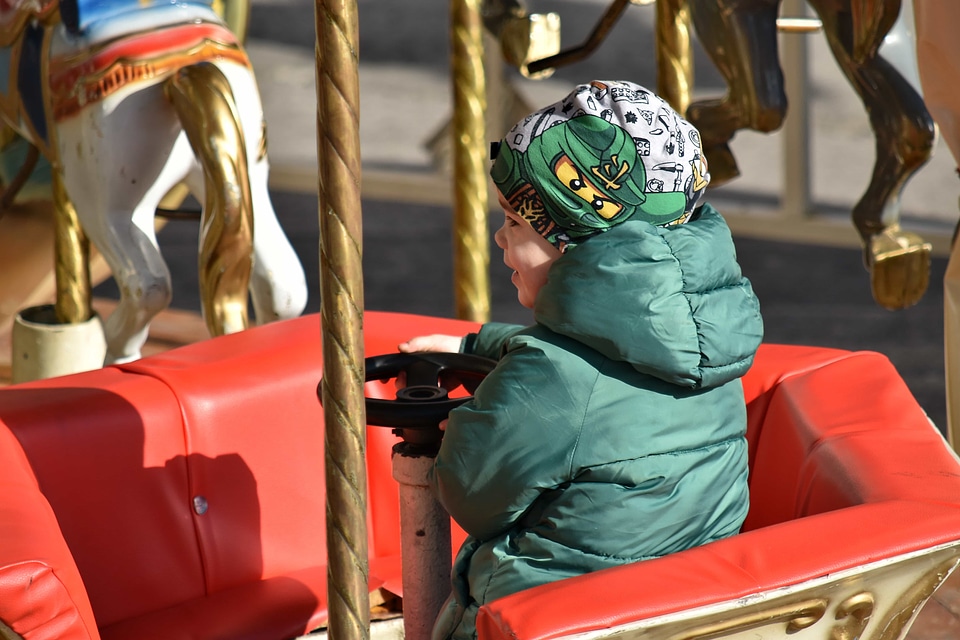Amusement carnival carousel