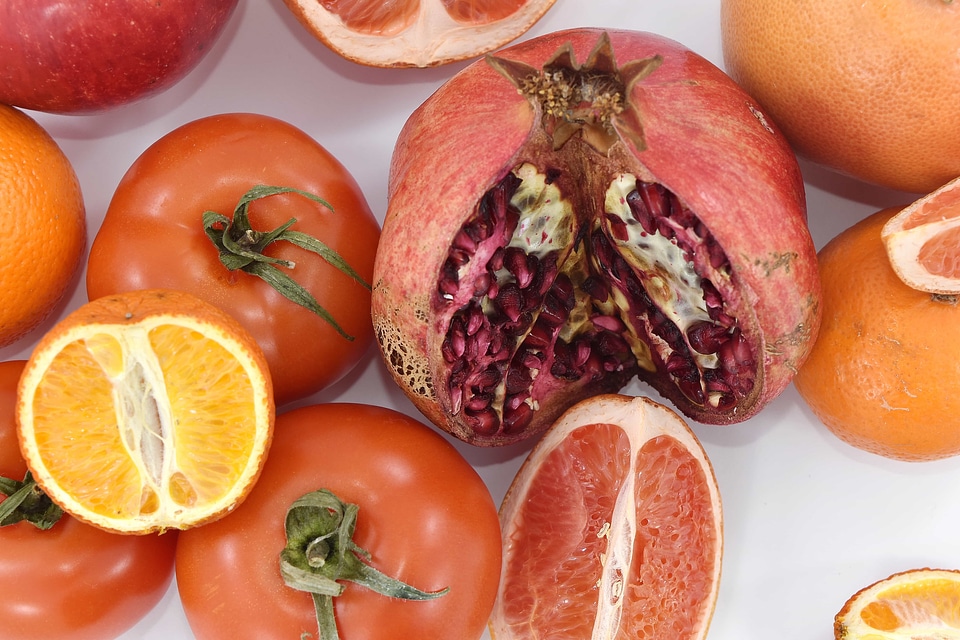 Fruit grapefruit mandarin