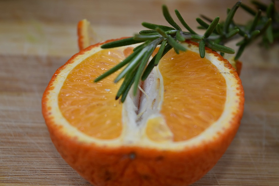 Fresh half rosemary