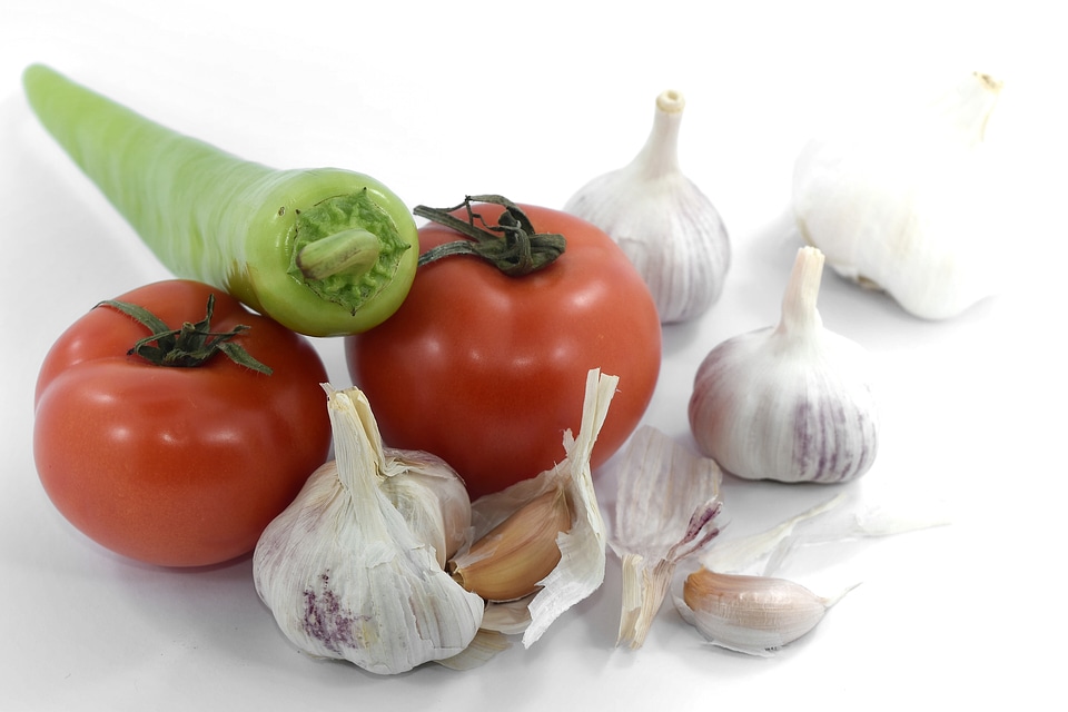 Garlic ingredients pepperoni