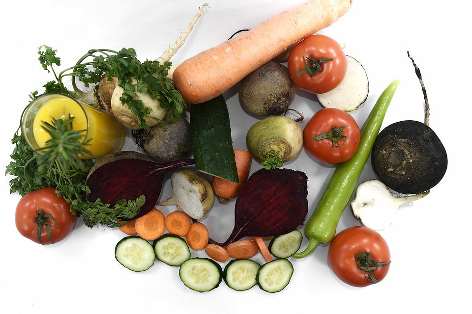 Juice organic vegetables