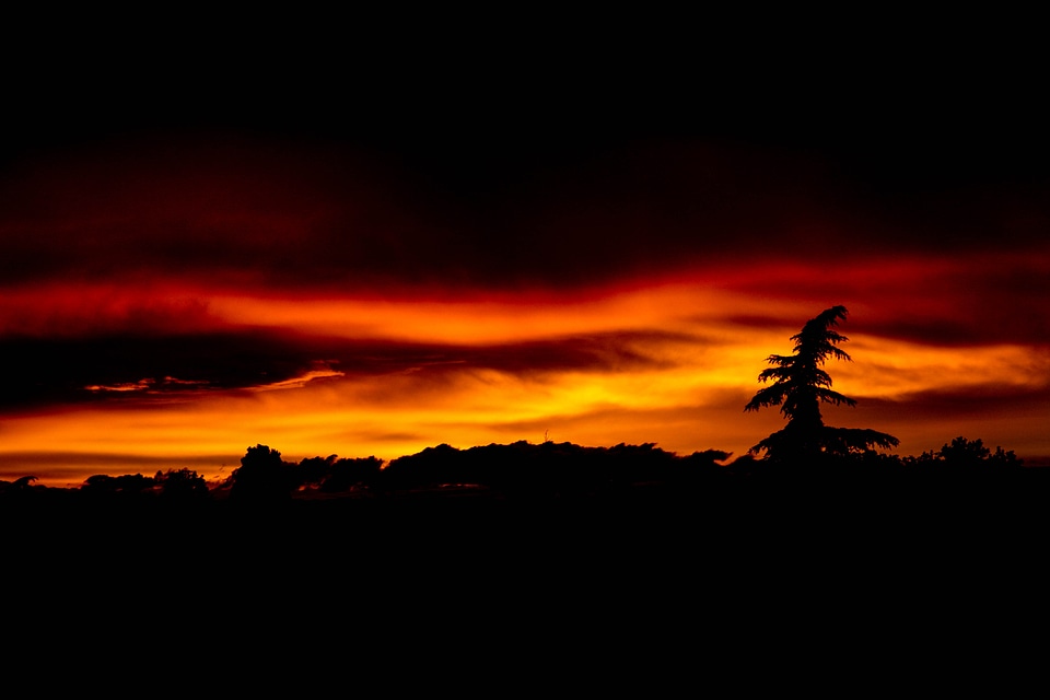 Clouds sun sunset