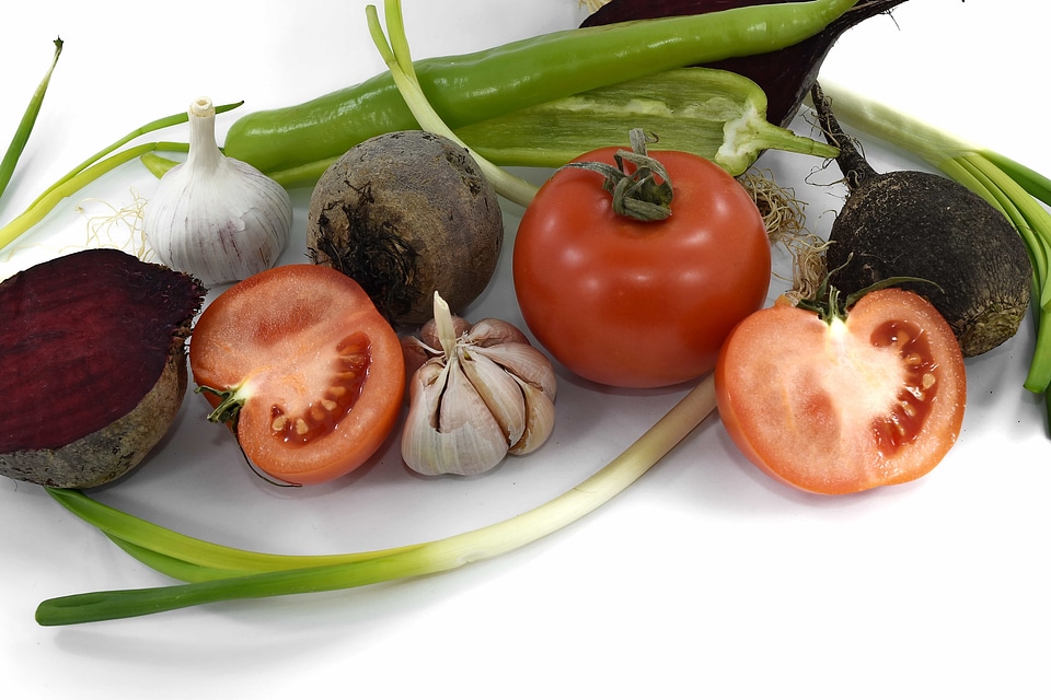 Beetroot garlic onion