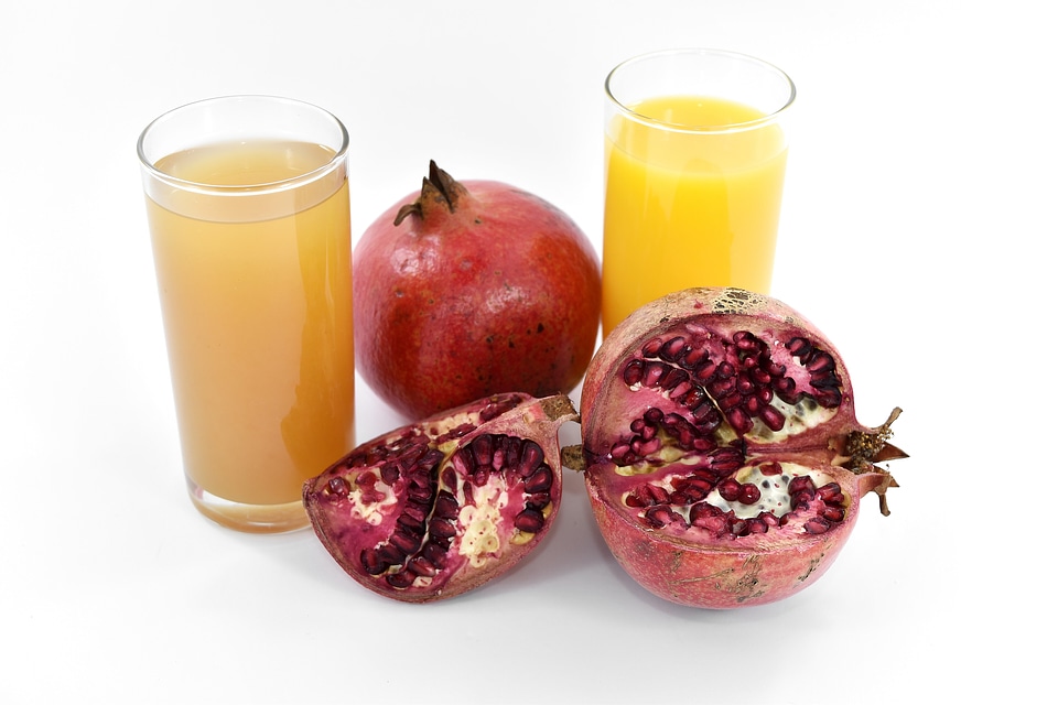 Fresh fruit cocktail fruit juice