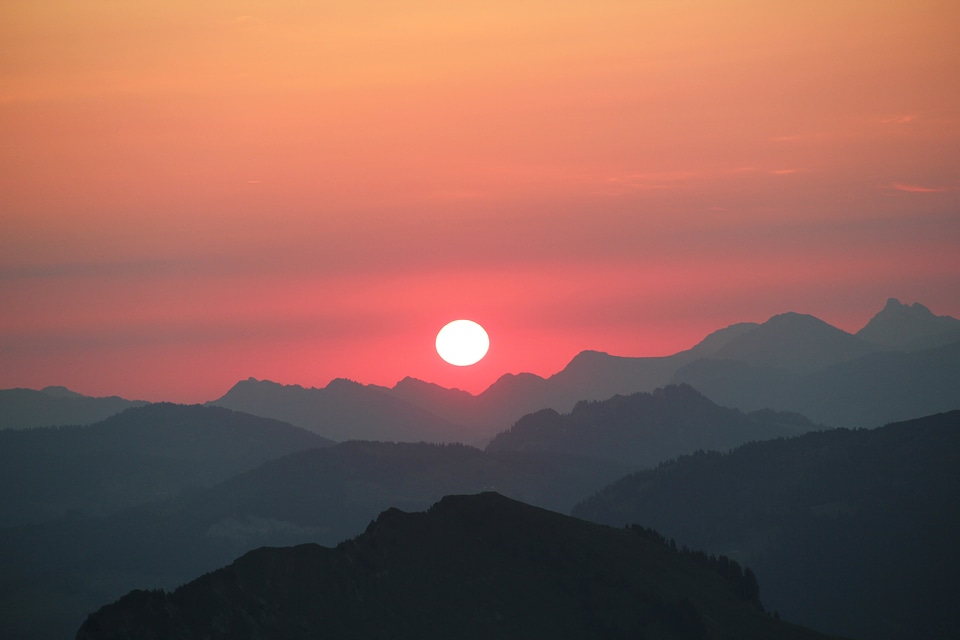 Light landscape skyline