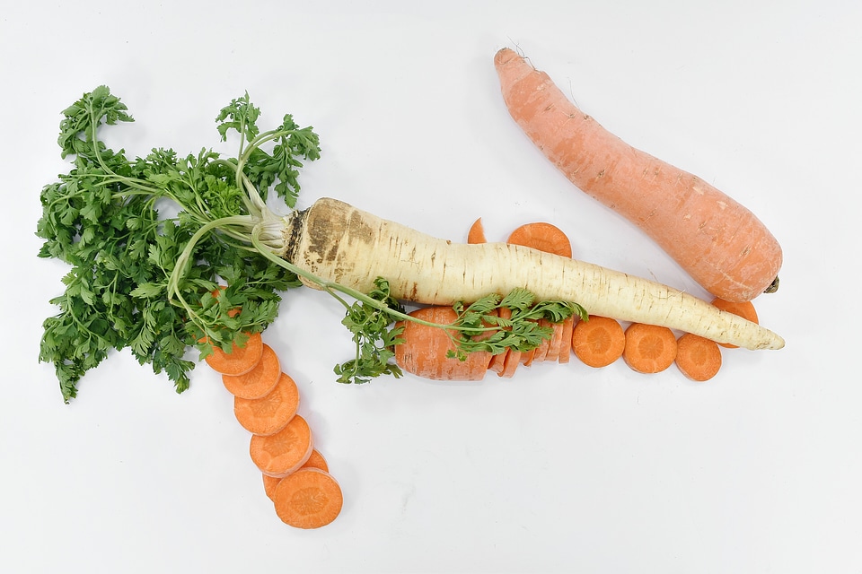 Carrot cooking parsley