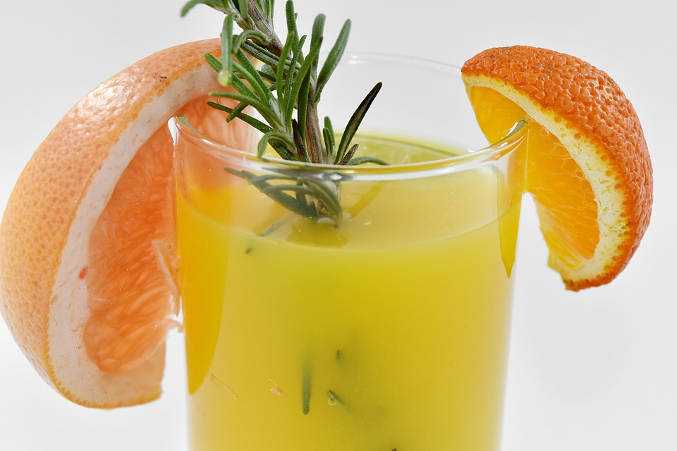 Exotic fruit cocktail fruit juice
