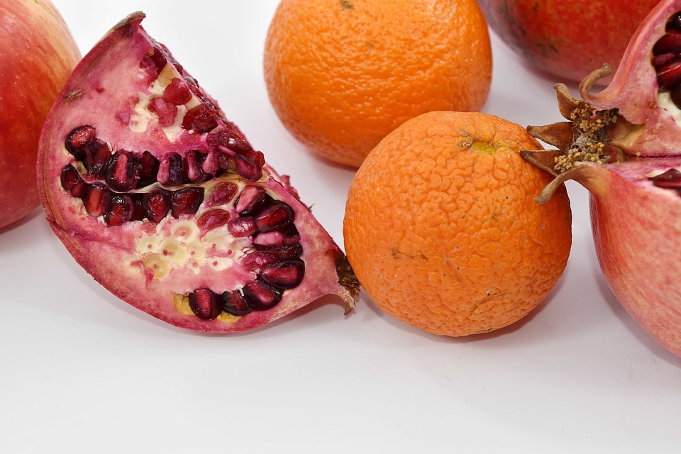 Cross Section fruit mandarin