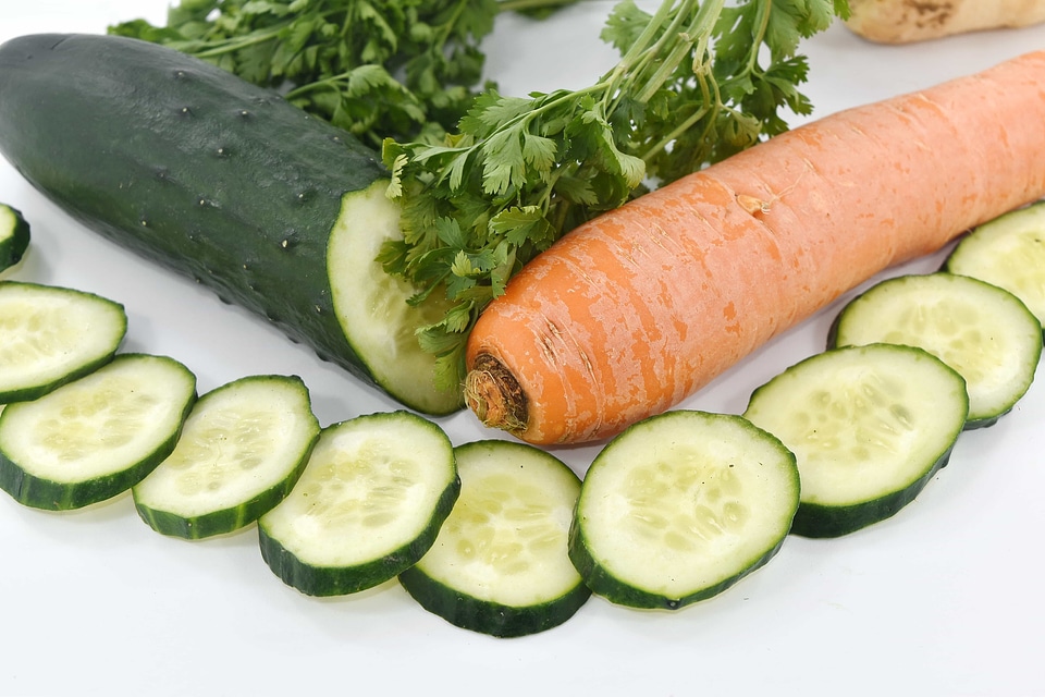 Antioxidant carrot garnish
