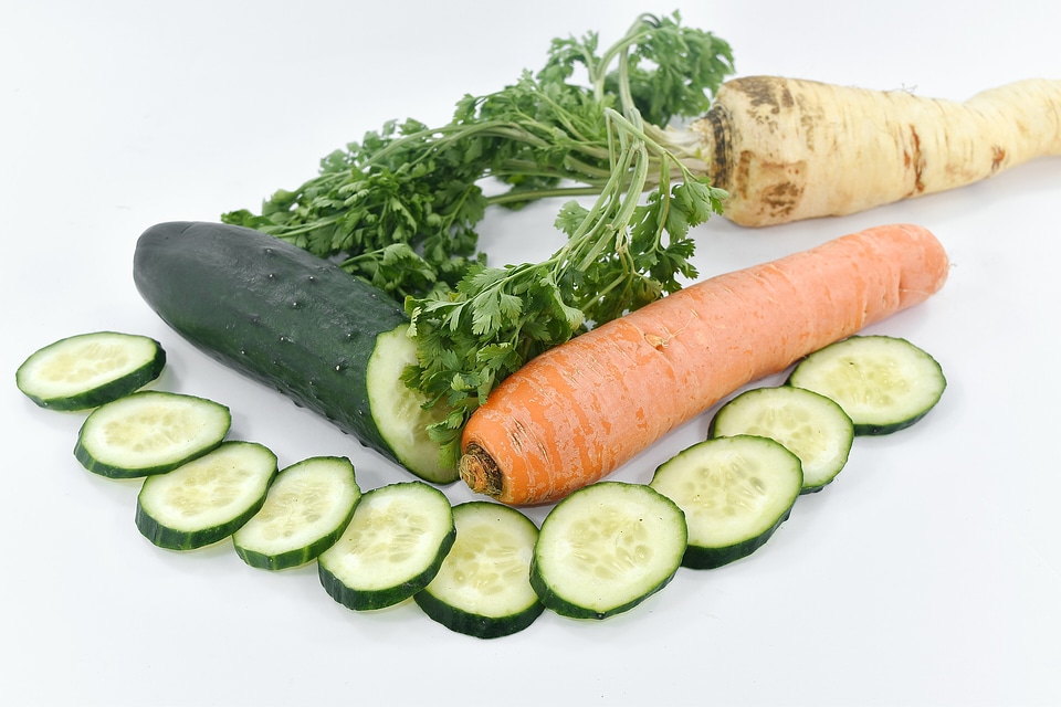 Antioxidant carrot cucumber