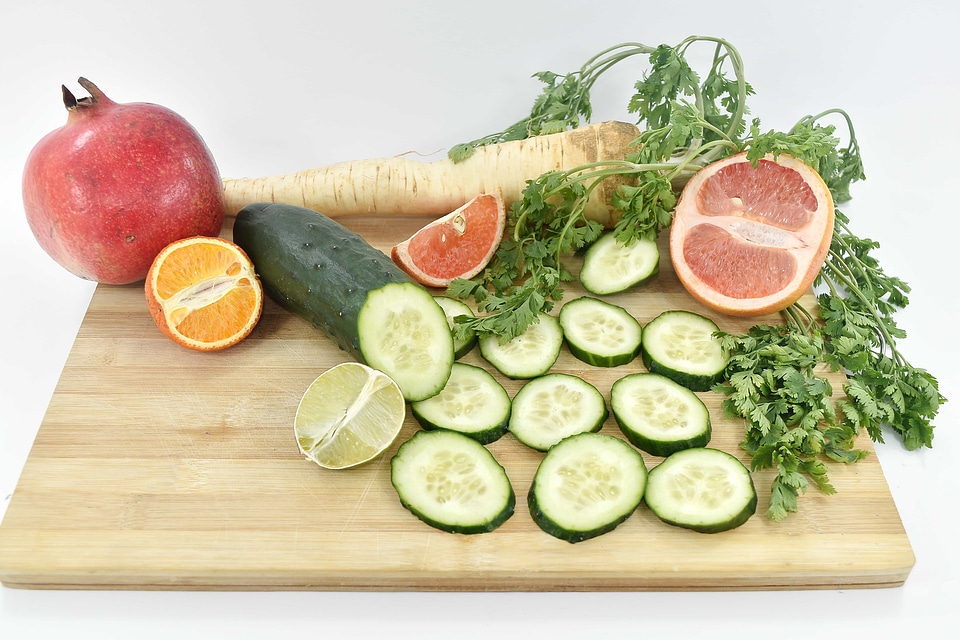 Citrus cucumber dinner