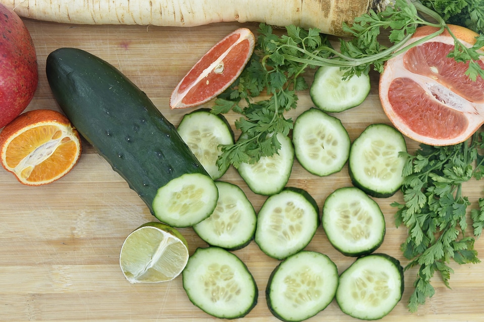 Citrus cucumber grapefruit