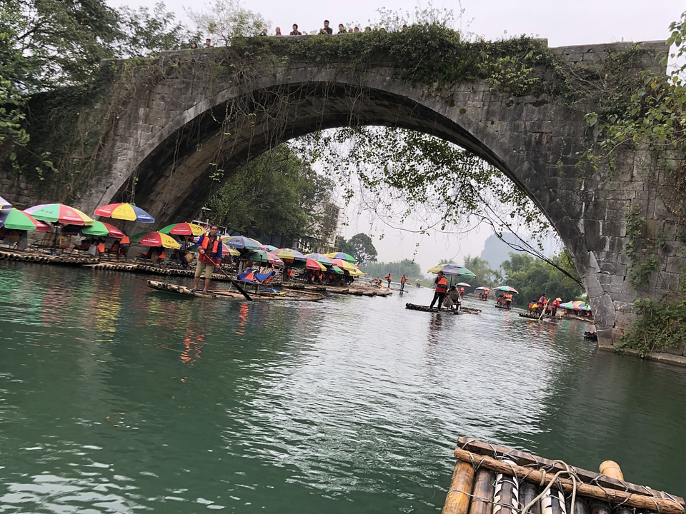 Arches bridge crowd
