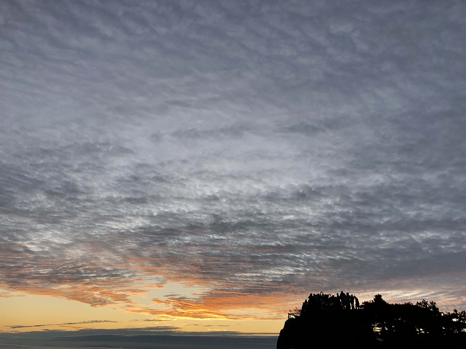Cloudy dramatic horizon