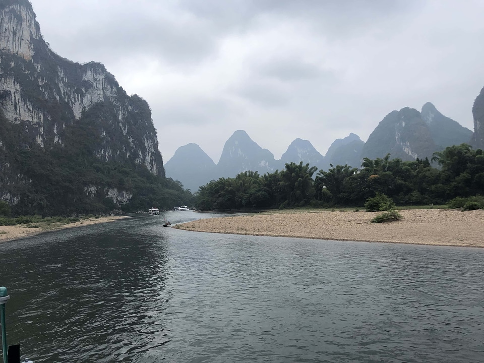 Asia beach riverbank