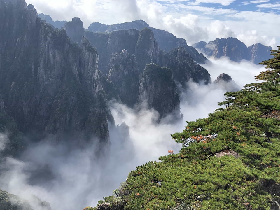 Cloudy foggy majestic