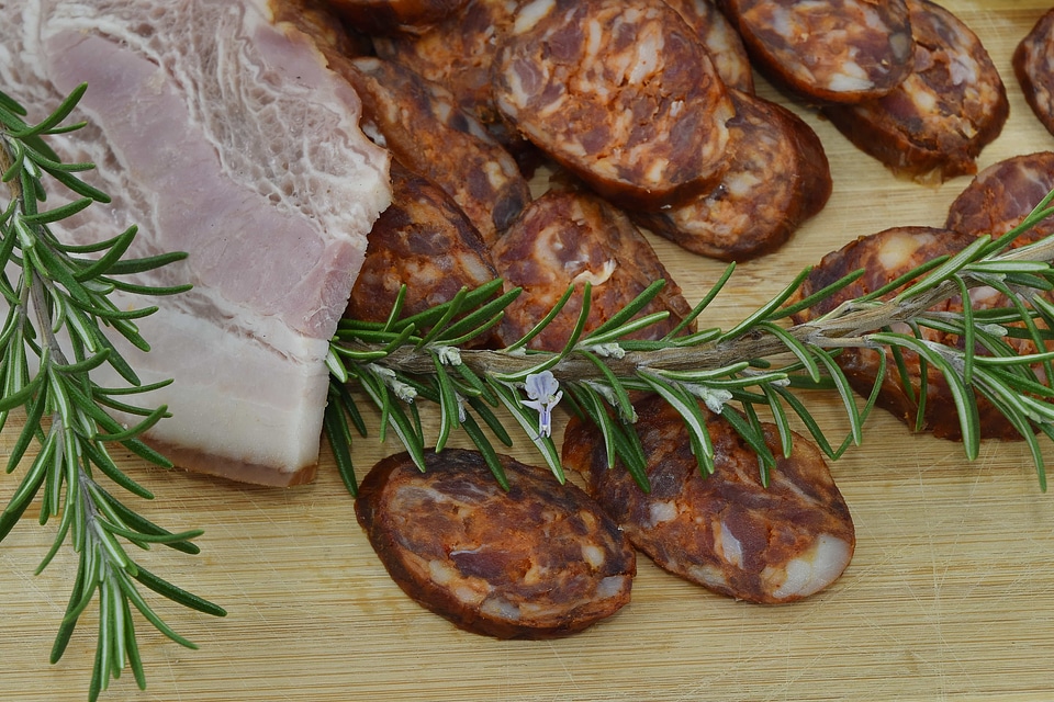 Bacon homemade lamb
