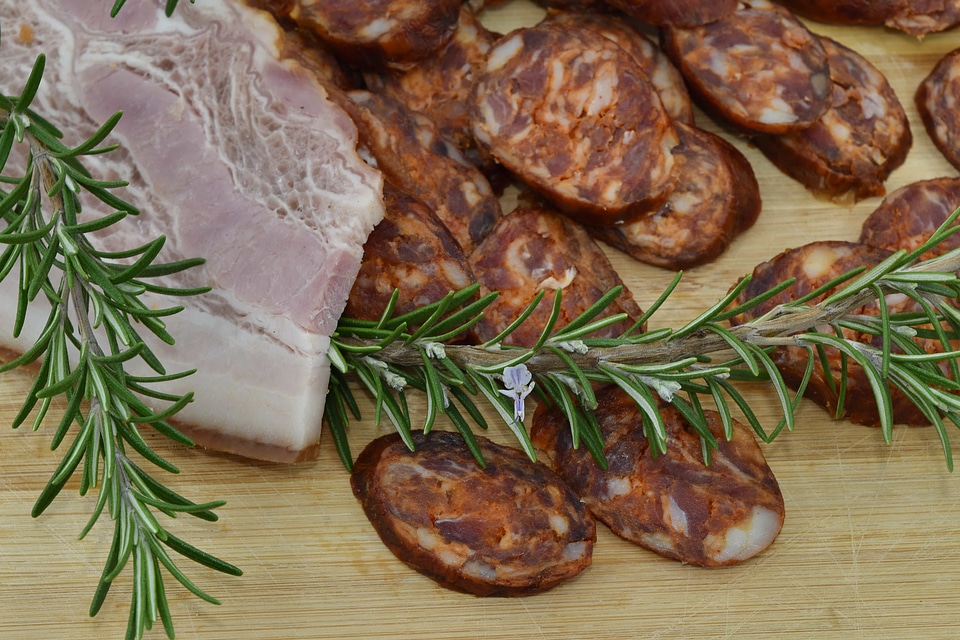 Bacon butcher garnish