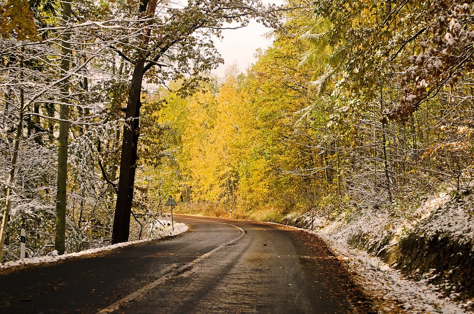 Snow landscape journey