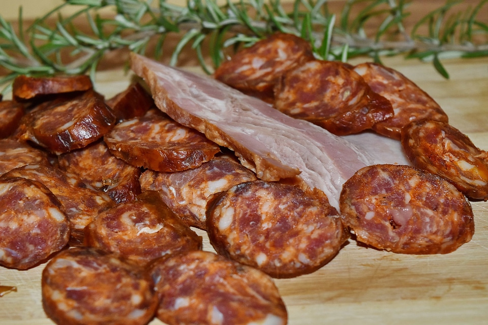 Bacon calorie cholesterol