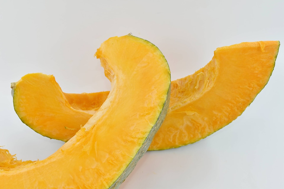 Organic pumpkin slices