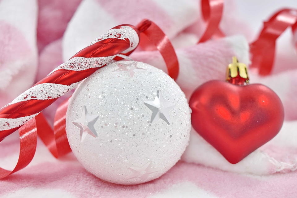 Decoration heart new year