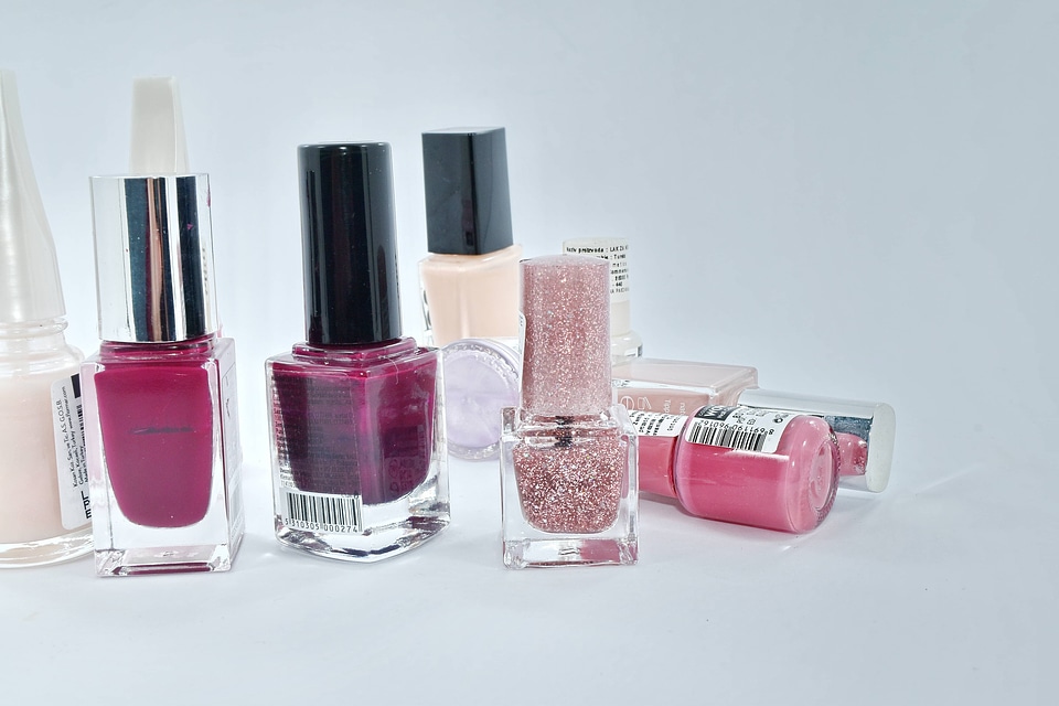 Colorful cosmetics glamour
