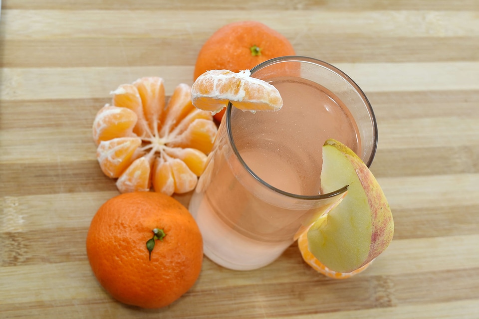 Decoration exotic fruit juice