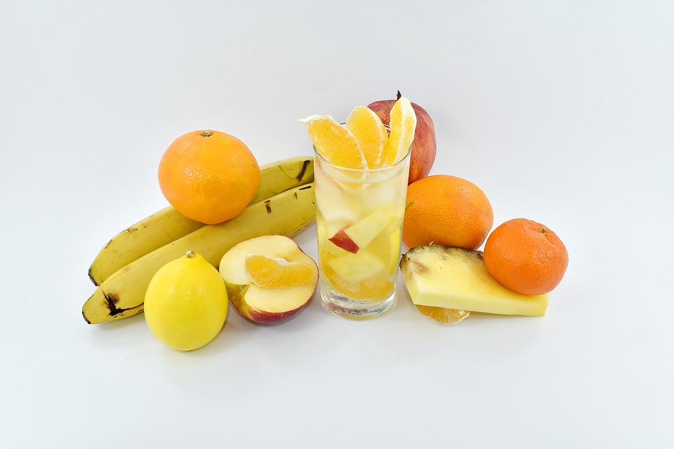 Banana exotic fruit cocktail