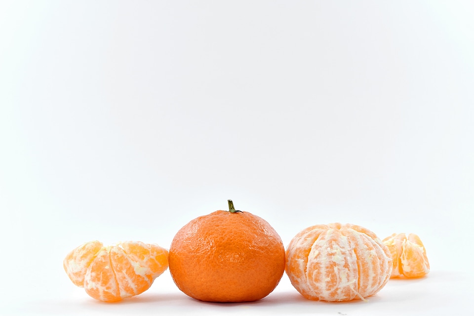 Food half mandarin