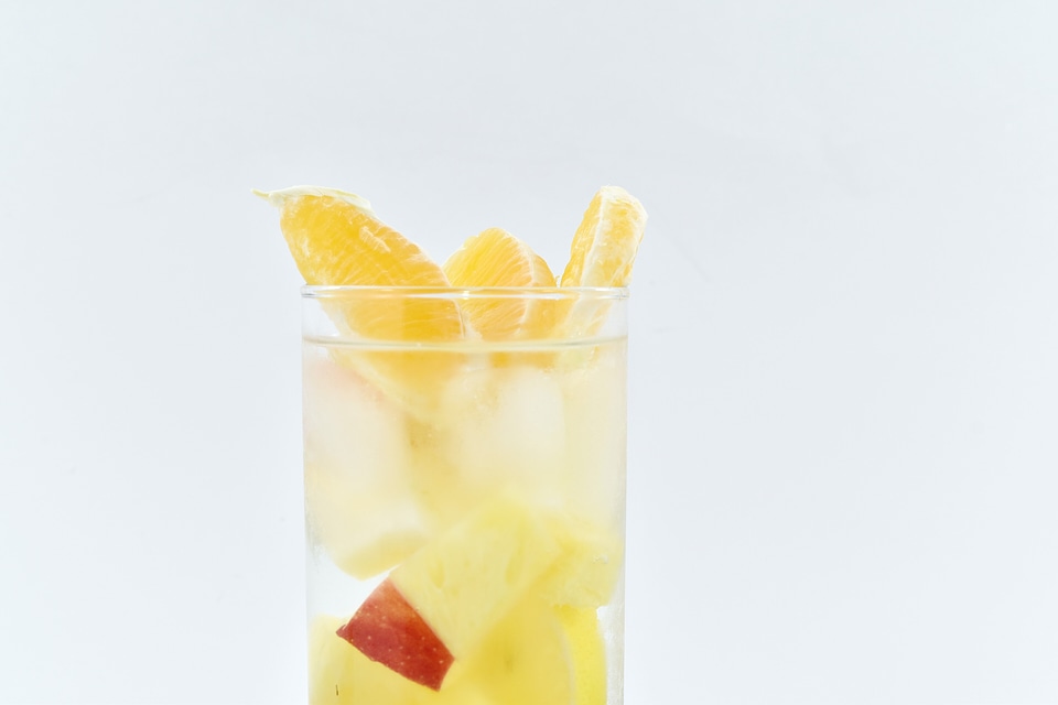 Cold Water fresh fruit juice photo