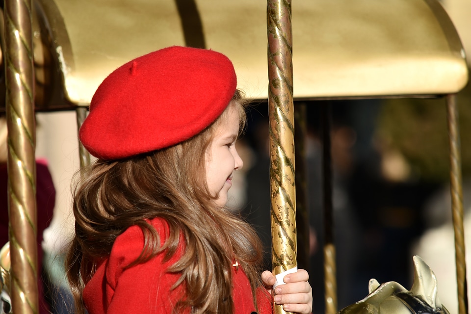 Carousel child happy