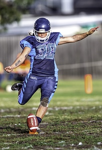 Action ball helmet photo