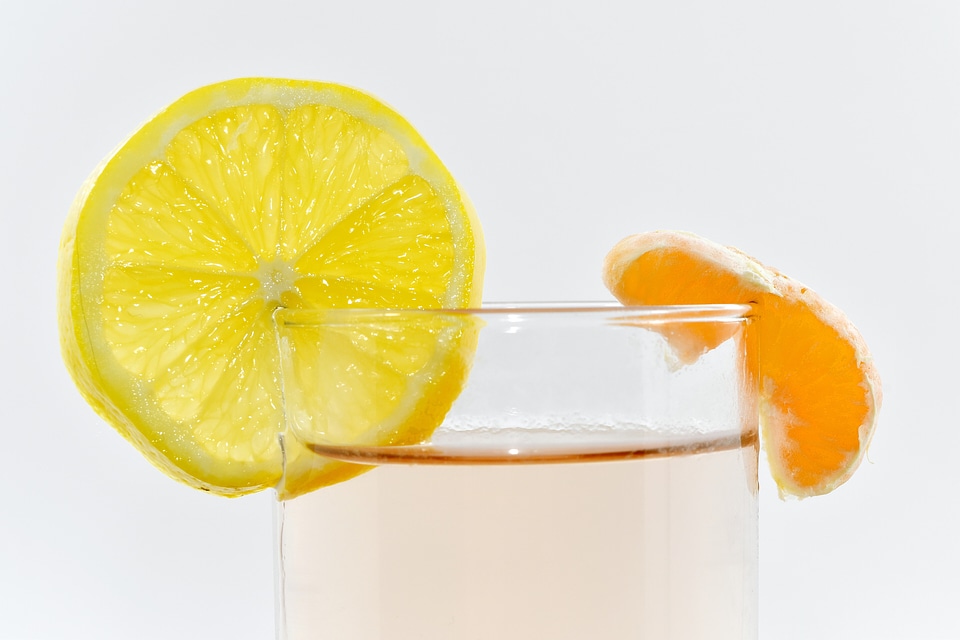 Fresh Water fruit juice lemon