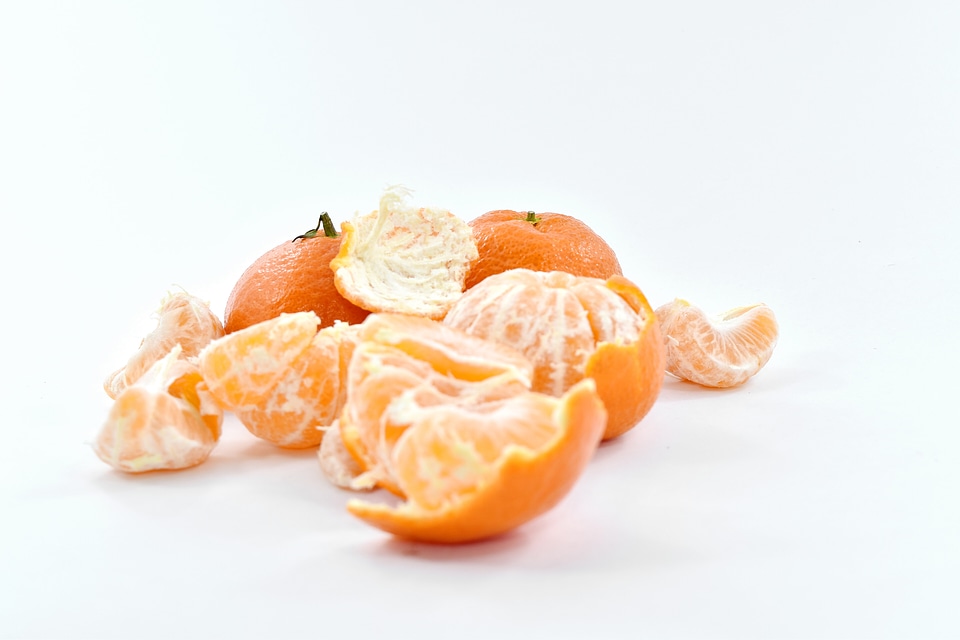 Blurry orange peel oranges