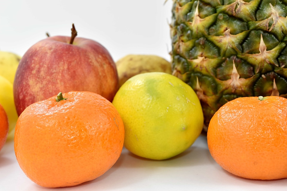 Oranges fruit pineapple