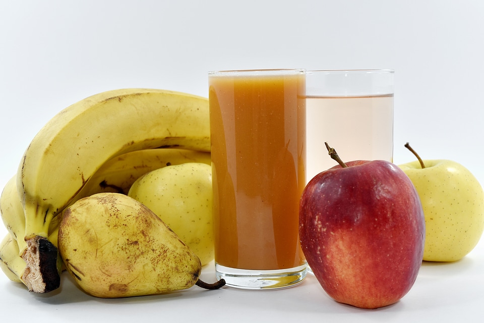 Apples banana fruit cocktail