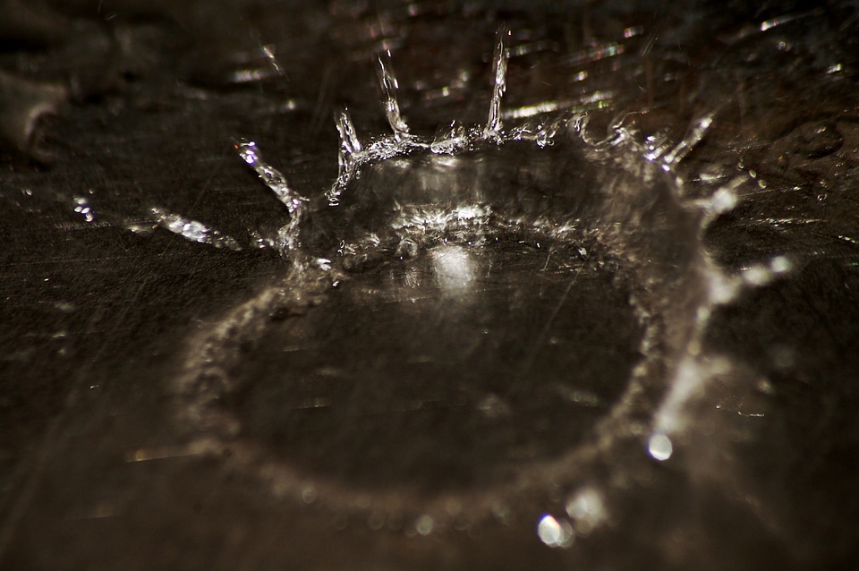 Macro liquid bubble photo