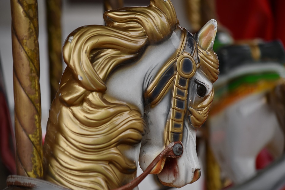 Antiquity carousel colorful