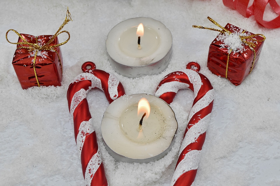 Candlelight candles christmas