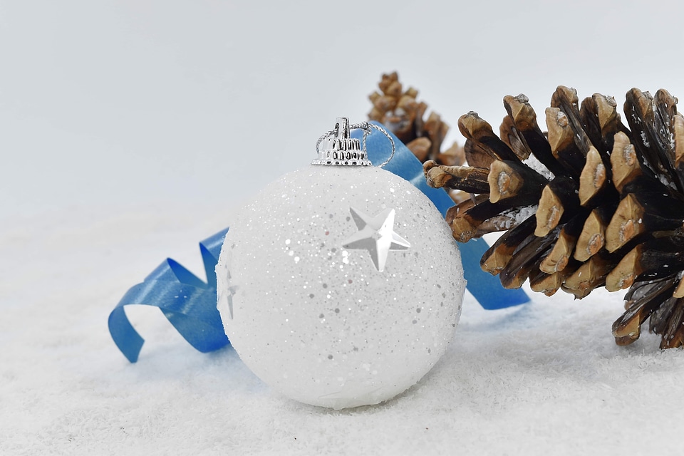 Blue christmas ornament