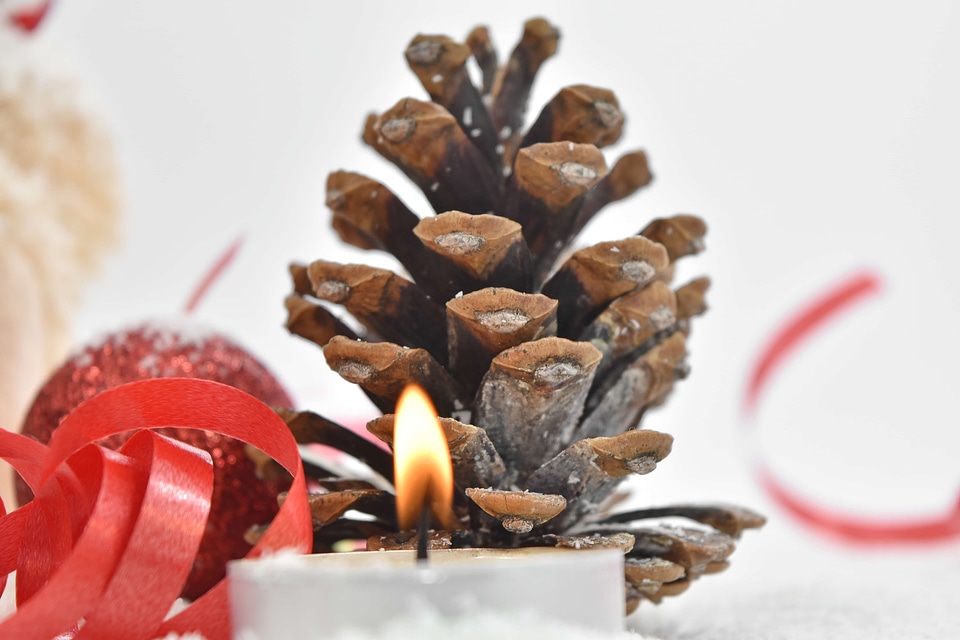 Candle candlelight christmas