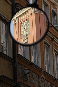 Historic center mirror reflection
