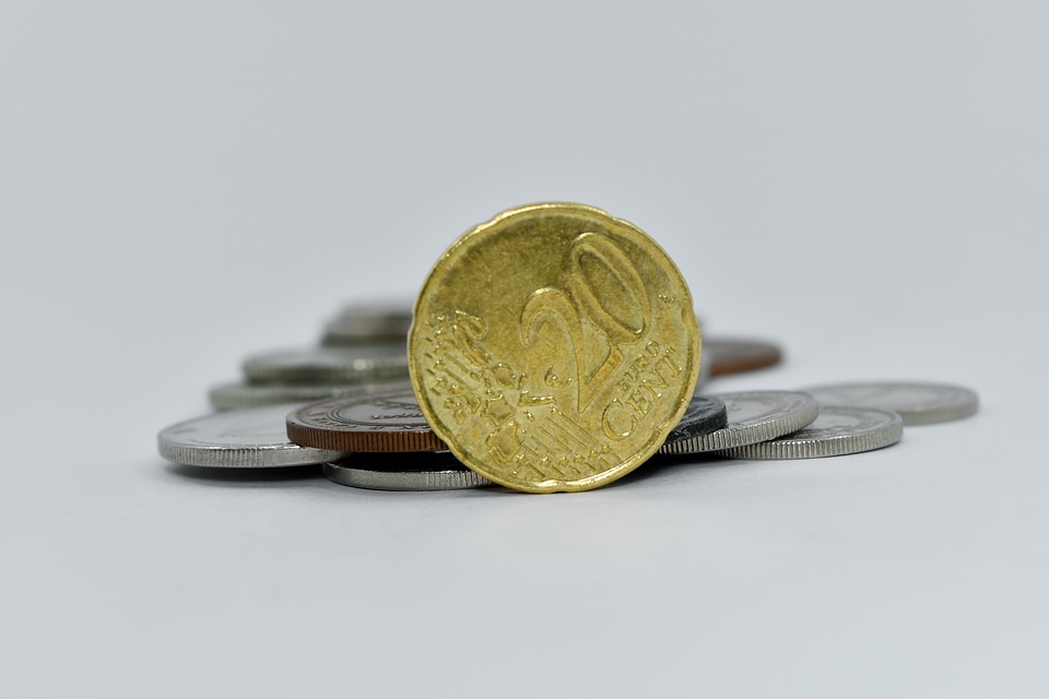Cent coins euro photo