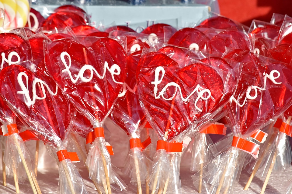 Gelatin gifts hearts